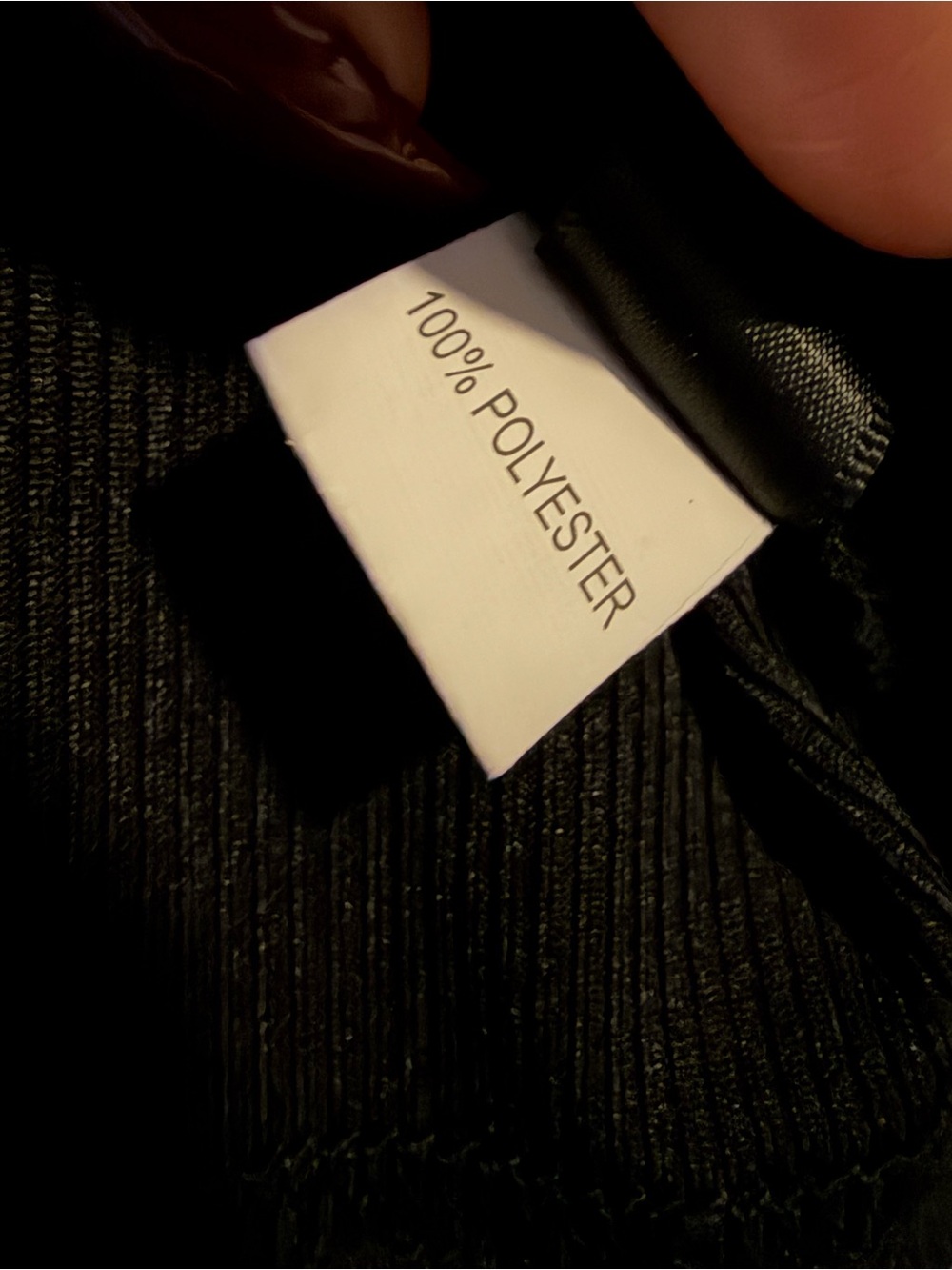 SHEIN Black Ribbed Tank with Side Drawstrings - Picture 3 of 3